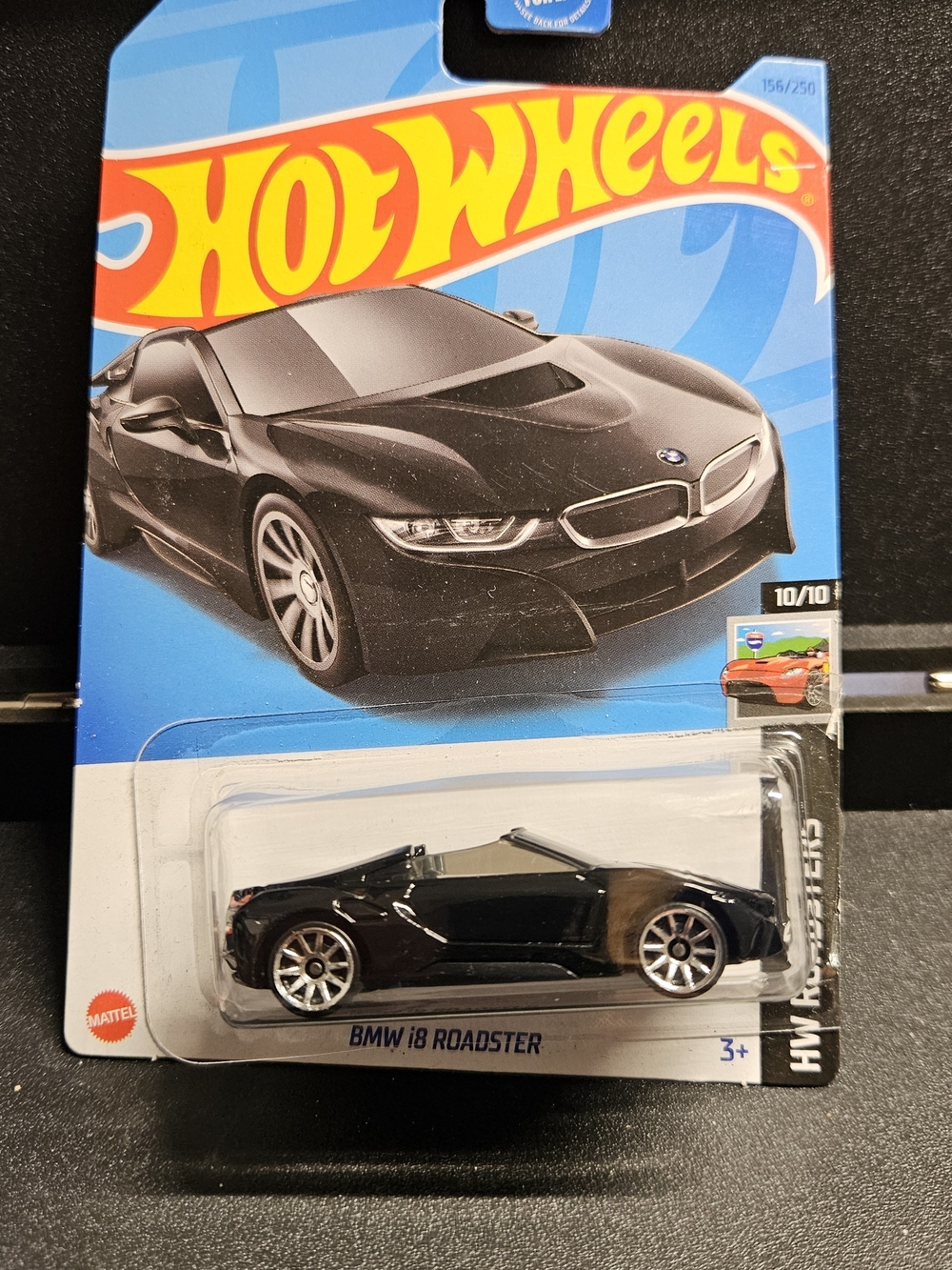 HW Black BMW i8 Roadster HW Roadsters package slightly damaged in storage